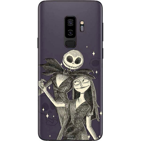 Disney The Nightmare Before Christmas Jack and Sally Art Galaxy S9 Plus Skin
