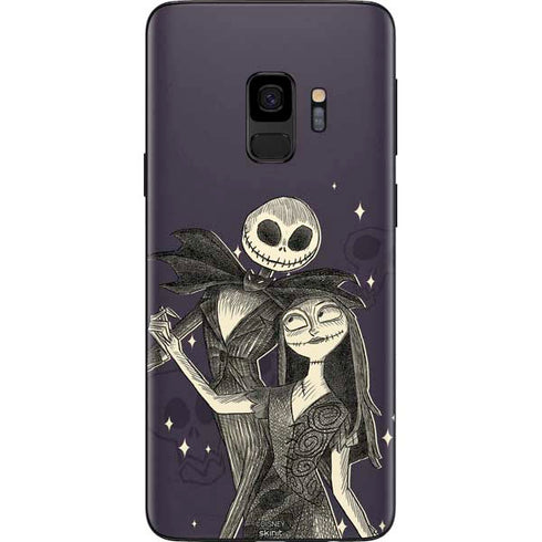 Disney The Nightmare Before Christmas Jack and Sally Art Galaxy S9 Skin
