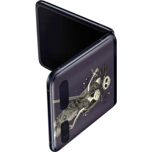 Disney The Nightmare Before Christmas Jack and Sally Art Galaxy Z Flip Skin