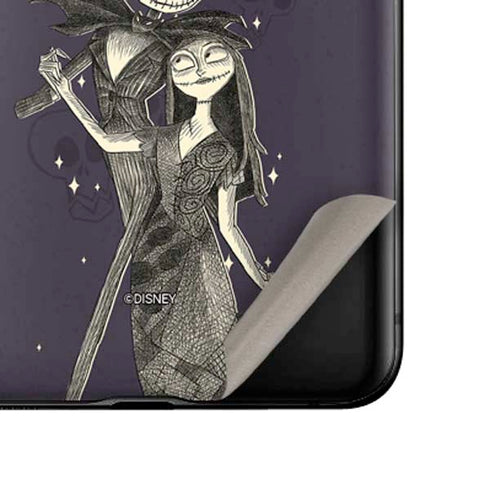 Disney The Nightmare Before Christmas Jack and Sally Art Galaxy Z Flip Skin