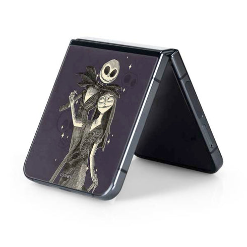 Disney The Nightmare Before Christmas Jack and Sally Art Galaxy Z Flip5 5G Skin