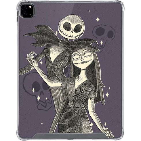 Disney The Nightmare Before Christmas Jack and Sally Art iPad Pro 12.9in (2020) Clear Case