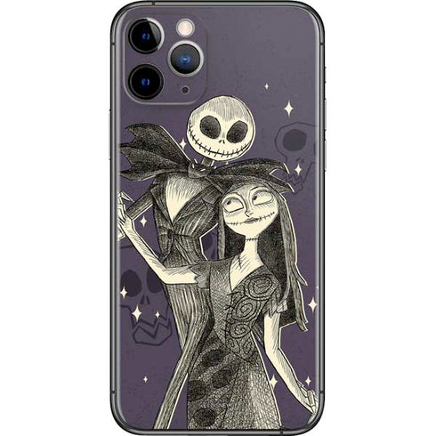 Disney The Nightmare Before Christmas Jack and Sally Art iPhone 11 Pro Skin