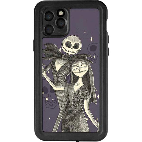 Disney The Nightmare Before Christmas Jack and Sally Art iPhone 11 Pro Waterproof Case