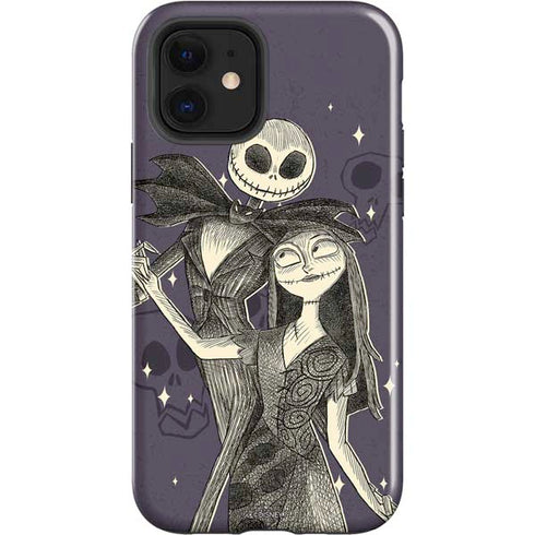 Disney The Nightmare Before Christmas Jack and Sally Art iPhone 12 Impact Case