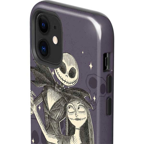 Disney The Nightmare Before Christmas Jack and Sally Art iPhone 12 Impact Case