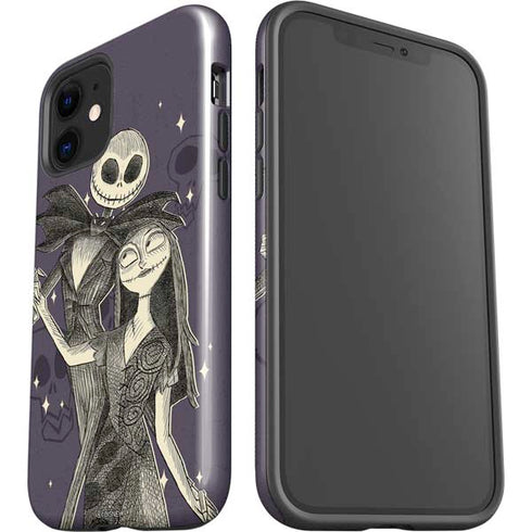 Disney The Nightmare Before Christmas Jack and Sally Art iPhone 12 Impact Case