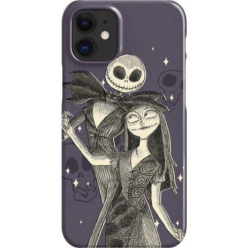 Disney The Nightmare Before Christmas Jack and Sally Art iPhone 12 Mini Lite Case