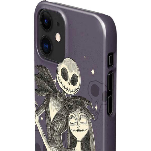 Disney The Nightmare Before Christmas Jack and Sally Art iPhone 12 Mini Lite Case
