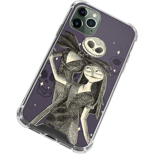 Disney The Nightmare Before Christmas Jack and Sally Art iPhone 12 Pro Clear Case