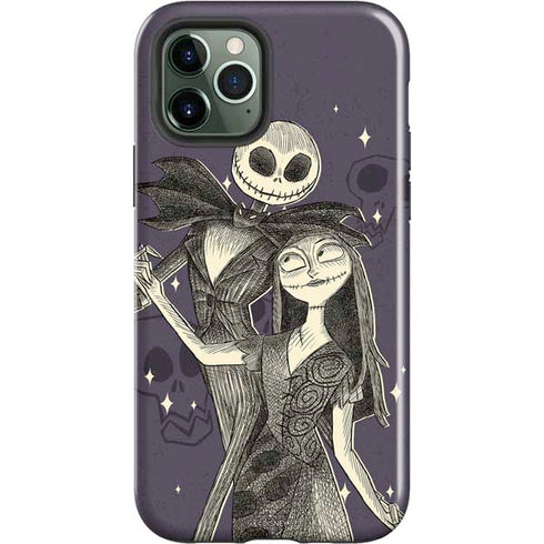 Disney The Nightmare Before Christmas Jack and Sally Art iPhone 12 Pro Impact Case