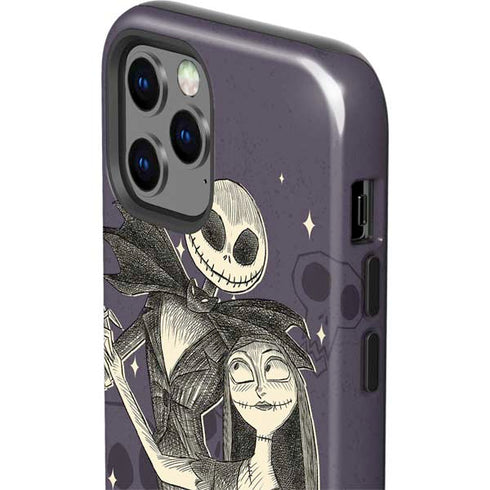 Disney The Nightmare Before Christmas Jack and Sally Art iPhone 12 Pro Impact Case