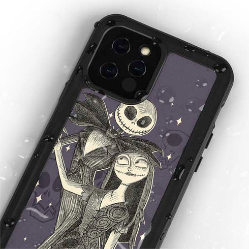 Disney The Nightmare Before Christmas Jack and Sally Art iPhone 12 Pro Max Waterproof Case