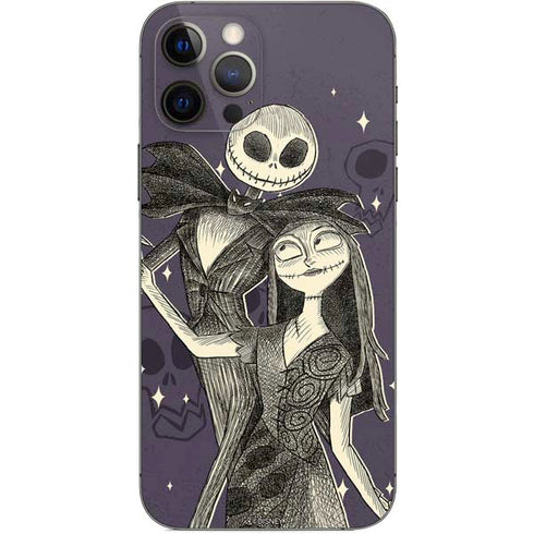 Disney The Nightmare Before Christmas Jack and Sally Art iPhone 12 Pro Skin