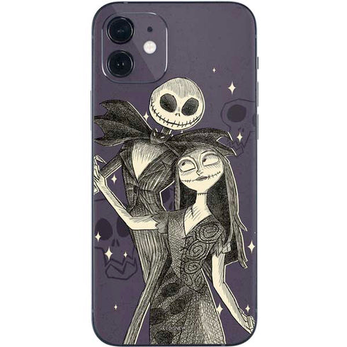 Disney The Nightmare Before Christmas Jack and Sally Art iPhone 12 Skin