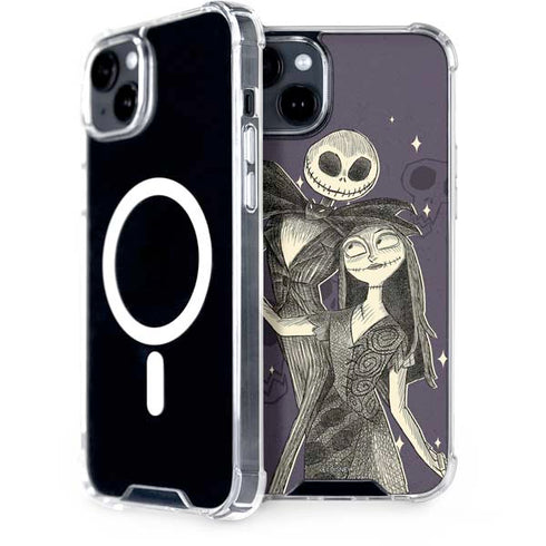 Disney The Nightmare Before Christmas Jack and Sally Art iPhone 14 MagSafe Case