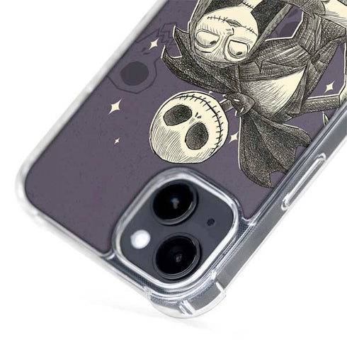 Disney The Nightmare Before Christmas Jack and Sally Art iPhone 15 Plus MagSafe Case