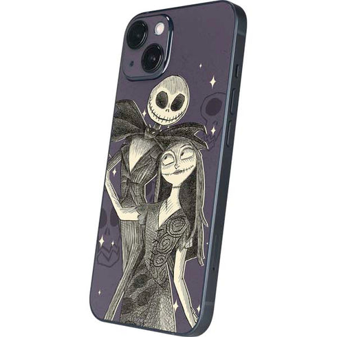 Disney The Nightmare Before Christmas Jack and Sally Art iPhone 14 Plus Skin