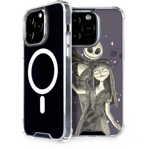 Disney The Nightmare Before Christmas Jack and Sally Art iPhone 15 Pro MagSafe Case