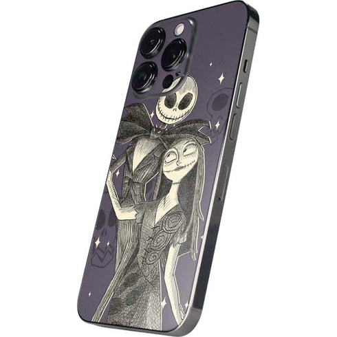 Disney The Nightmare Before Christmas Jack and Sally Art iPhone 14 Pro Max Skin