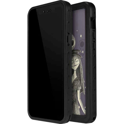 Disney The Nightmare Before Christmas Jack and Sally Art iPhone 14 Pro Max Waterproof Case