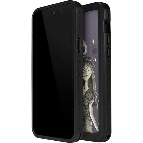 Disney The Nightmare Before Christmas Jack and Sally Art iPhone 15 Waterproof Case