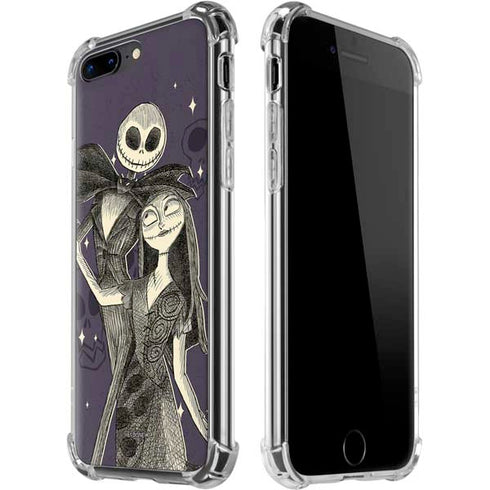 Disney The Nightmare Before Christmas Jack and Sally Art iPhone 7/8 Plus Clear Case