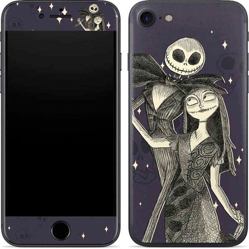 Disney The Nightmare Before Christmas Jack and Sally Art iPhone 7 Skin