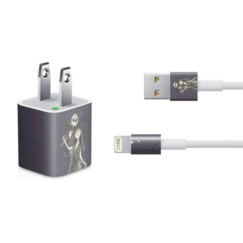 Disney The Nightmare Before Christmas Jack and Sally Art iPhone Charger (5W USB) Skin
