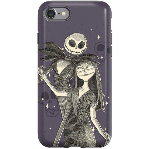 Disney The Nightmare Before Christmas Jack and Sally Art iPhone SE (2nd & 3rd Gen) Pro Case