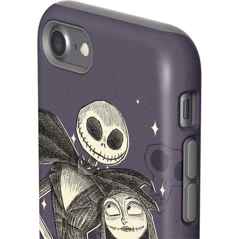 Disney The Nightmare Before Christmas Jack and Sally Art iPhone SE (2nd & 3rd Gen) Pro Case
