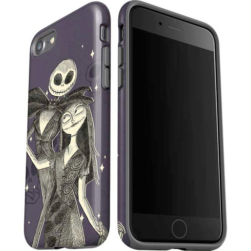 Disney The Nightmare Before Christmas Jack and Sally Art iPhone SE (2nd & 3rd Gen) Pro Case