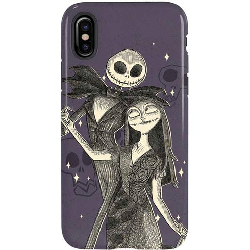 Disney The Nightmare Before Christmas Jack and Sally Art iPhone X Pro Case