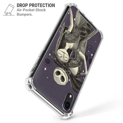 Disney The Nightmare Before Christmas Jack and Sally Art iPhone XR Clear Case