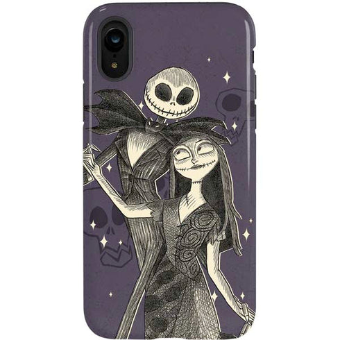 Disney The Nightmare Before Christmas Jack and Sally Art iPhone XR Pro Case