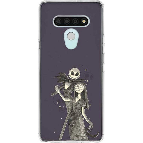 Disney The Nightmare Before Christmas Jack and Sally Art LG Stylo 6 Clear Case