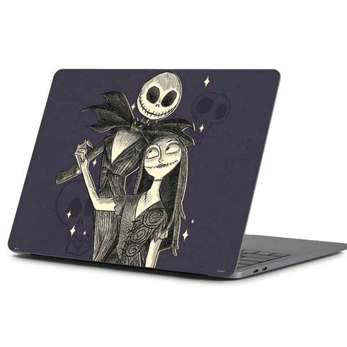 Disney The Nightmare Before Christmas Jack and Sally Art Apple MacBook Pro 13-inch Skin