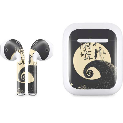 Disney The Nightmare Before Christmas Jack and Sally Meant to Be Apple AirPods Skin
