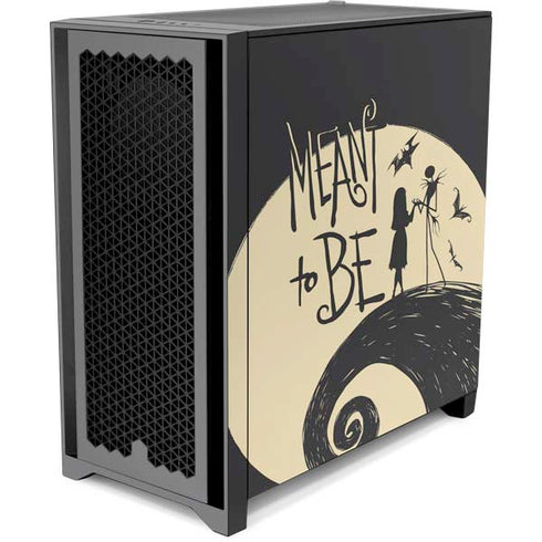 Disney The Nightmare Before Christmas Jack and Sally Meant to Be Corsair 4000D Tempered Glass Mid-Tower ATX Case Skin
