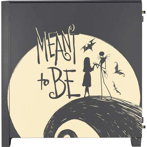 Disney The Nightmare Before Christmas Jack and Sally Meant to Be Corsair 4000D Tempered Glass Mid-Tower ATX Case Skin