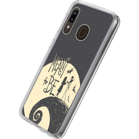 Disney The Nightmare Before Christmas Jack and Sally Meant to Be Galaxy A20 Clear Case
