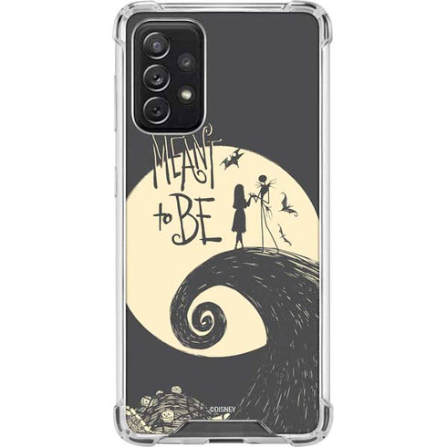 Disney The Nightmare Before Christmas Jack and Sally Meant to Be Galaxy A72 5G Clear Case