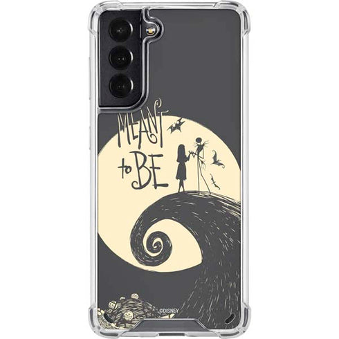 Disney The Nightmare Before Christmas Jack and Sally Meant to Be Galaxy S21 5G Clear Case