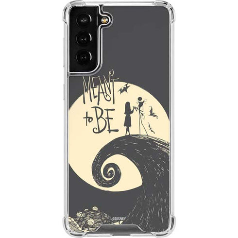 Disney The Nightmare Before Christmas Jack and Sally Meant to Be Galaxy S21 FE Clear Case