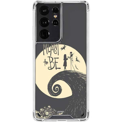 Disney The Nightmare Before Christmas Jack and Sally Meant to Be Galaxy S21 Ultra 5G Clear Case