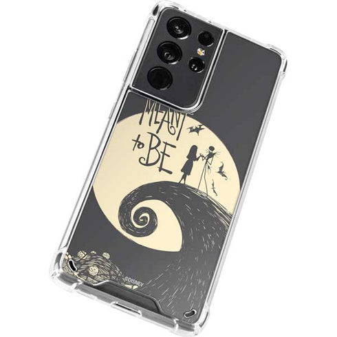 Disney The Nightmare Before Christmas Jack and Sally Meant to Be Galaxy S21 Ultra 5G Clear Case