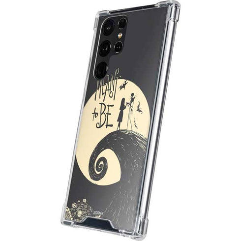Disney The Nightmare Before Christmas Jack and Sally Meant to Be Galaxy S22 Ultra Clear Case