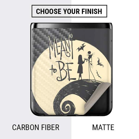 Disney The Nightmare Before Christmas Jack and Sally Meant to Be Galaxy Z Flip Skin