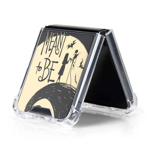 Disney The Nightmare Before Christmas Jack and Sally Meant to Be Galaxy Z Flip5 5G Clear Case