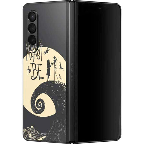 Disney The Nightmare Before Christmas Jack and Sally Meant to Be Galaxy Z Fold3 5G Skin